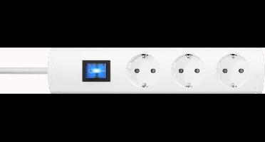 Kopp 232702019 Stekkerdoos met schakelaar 3-voudig Wit Randaarde stekker 1 stuk(s)