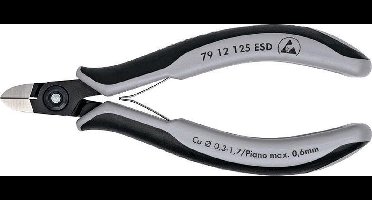 KNIP zijkniptang 7912, le 125mm, afwerking gebruineerd, ge\xefsoleerd