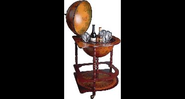 Brulo Wereldbol Globe barglobe Mackenzie hoekmodel bruin