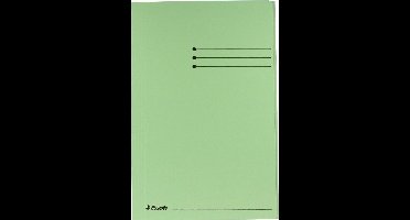 100x Esselte dossiermap groen, folio