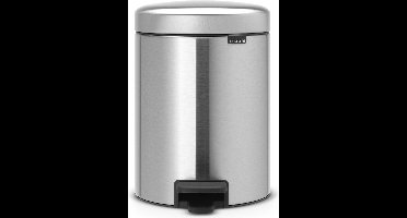 Brabantia NewIcon Prullenbak - 5 liter - Badkamer - Matt Steel