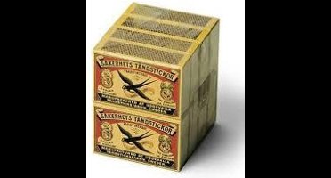 Zwaluw Lucifers - Klein - Verpakking met 2 x 8 doosjes