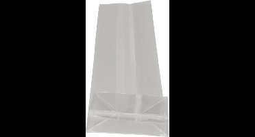 Blokbodemzak transparant 60/22x200mm 100 stuks