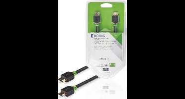 König High Speed HDMI-kabel met Ethernet HDMI-connector - HDMI-connector 5,00 m grijs
