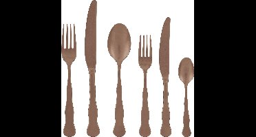 Vintage bestekset koper 36 delig