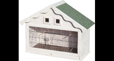 wandvolière  Wit /groen 90x38x66 cm