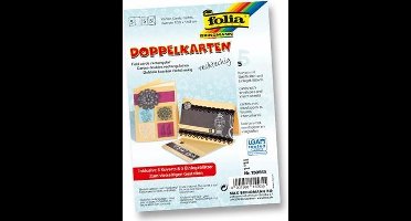 Folia Wenskaarten formaat 105 x 15 cm goud