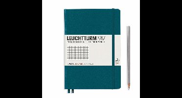 Leuchtturm1917 A5 Medium Notitieboek Squared / Geruit Pacific Green