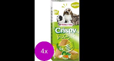 Versele-Laga Crispy Biscuit Knaagdier A 6 - Konijnensnack - 4 x Groente 70 g