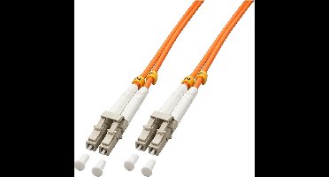 Lindy 46485 InfiniBand en Glasvezelkabel 15 m 2x LC Oranje