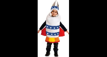 Generik Raket kostuum voor kinderen - Verkleedkleding - Wit met blauw