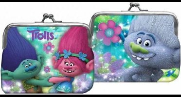 Trolls - Knipportemonnee - Blauw - 11.5 cm