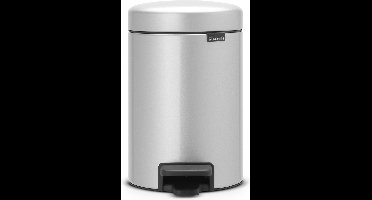 Brabantia NewIcon Prullenbak - 3 liter - Metallic Grey