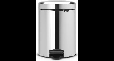 Brabantia NewIcon Prullenbak - 5 liter - Badkamer - Brilliant Steel