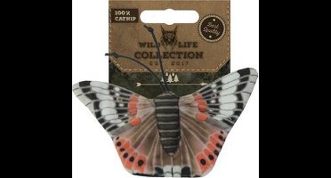 Wild Life Collection Cat - Speelgoed voor Katten - Kattenspeelgoed met Kattenkruid - Kattenspeeltjes – Knuffel met Catnip - Admiraalvlinder