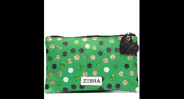 Zebra Trends Etui - Pencilcase Wild dots Green - toilettas