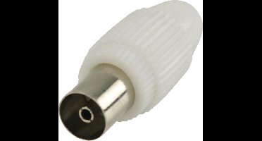 Coaxconnector Female PVC Wit
