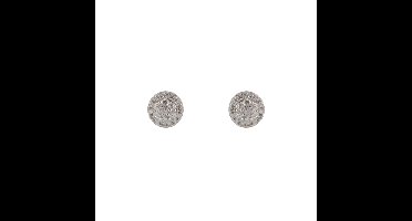 Classics&More - Zilveren oorknoppen gerodineerd met zirkonia - pave