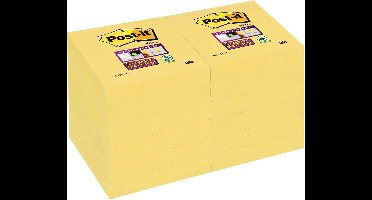 Post-it® Super Sticky Notes - Canary Yellow™ - 47,6 x 47,6 mm - 12 blokken