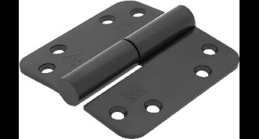 6x DX Kogelstiftpaumelle Rond Zwart 89x89x3mm Din Rechts SKG*** H379-89892324