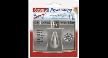 Tesa Powerstrips Kleefhaak RVS - Large