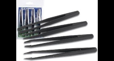 Velleman SET VAN 4 NIET-GELEIDENDE PINCETTEN