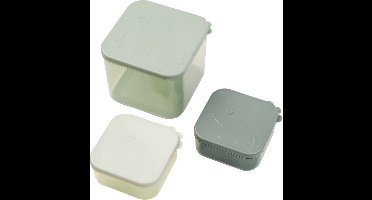 Done By Deer Elphee Snackbox - Large - 3 Stuks - Green