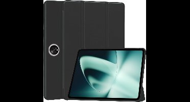Hoesje geschikt voor OnePlus Pad / Oppo Pad 3 / Oppo Pad 2 - SmartDefend Book Case Cover Kunstleer Zwart