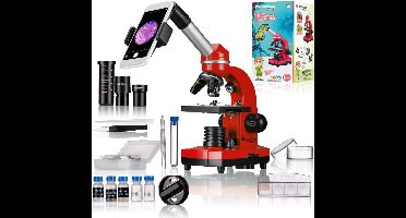 Bresser Junior Biolux SEL Studenten Microscoop - Rood