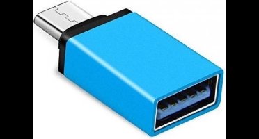 LuxeBass OTG USB Type C 3.1 Data connector USB 3.0 vrouwelijk Metaal voor Telefoons Smartphones / Tablets - Blauw