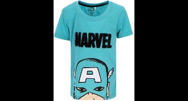 T-Shirt met Korte Mouwen voor kinderen Marvel Blauw