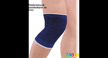 *** Kniebandage - Knie ondersteunend - Kniekous -Maat XL - Blauw - van Heble® ***