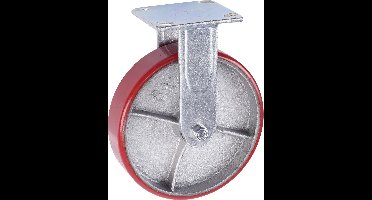 Tarsus Zwaarlast bokwiel - 200 mm - 400 kg - PU loopvlak - Streeploos
