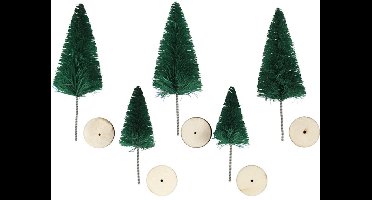 CC Miniatuur Kerstbomen 40-60mm Groen 5 stuks