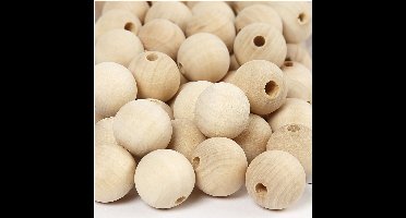 Creativ Company Houten Kralen 20 mm Naturel 200 stuks