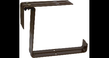 Geli Balkonbeugel - 2x - voor railing t/m 14 cm - bruin - bloem/plantenbakken ophang beugel