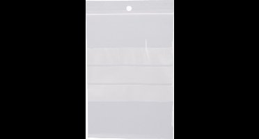 100x Gripzakken 160 x 250 mm met schrijfvlak