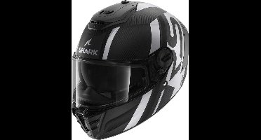 Shark Spartan RS Carbon Shawn Mat Carbon Zwart Zilver DKS Integraalhelm M