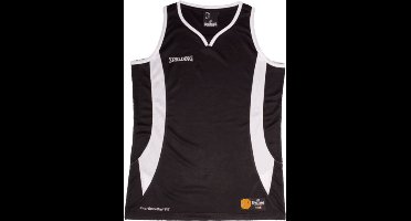 Spalding Jam Basketbalshirt Dames - Zwart / Wit | Maat: M