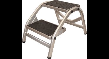 HABA kamperen Caravan Opstap - brede trapje met 2 treden - aluminium - 150kg