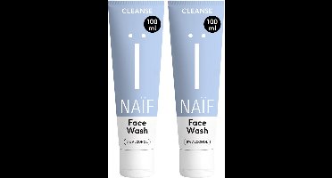 Naïf - Gezichtsreiniger Voordeelset - Face Wash - Gezichtsverzorging - met Natuurlijke Ingrediënten - 2x100ml