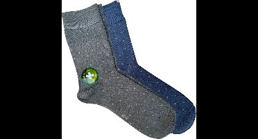 green-goose® Bamboe Sokken Heren - Maat 39-42 - 2 Paar - Stippen - 85% Bamboe - Zacht, Ademend, Hypoallergeen en Comfortabel