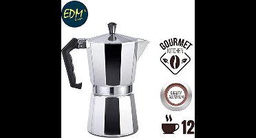 Espresso maker Aluminium 12 kops -Percolator - Italiaanse Koffiepot - Espresso
