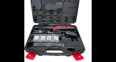 Oplaadbare Profi Hot Stapler kit, draadloos kunstof solderen, met accu. NU MET KORTING