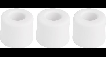 Deltafix Deurbuffer - 3x - deurstopper - wit - rubber - 30 x 25 mm - schroefbevestiging