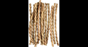 Flamingo Algi - Speelgoed Knaagdier - Ks Algi Knabbeltouw Zeegras Natuur 15stuks 10cm - 15st - 127092 - 15st