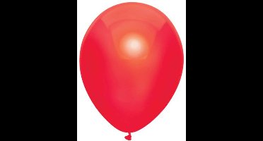 Ballonnen metallic rood - 30 cm - 50 stuks