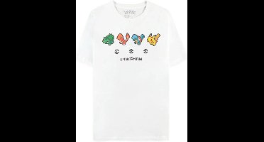 Pokémon - Starters Heren T-shirt - M - Wit