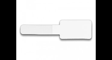 Klittenband Mini-haak-en-lus kabelhouder L 90 mm x W 24 mm zelfklevende 10 stuks wit