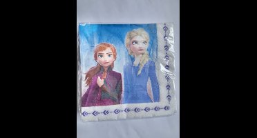 Servetten, Disney Frozen wegwerp servetten, 30 stuks, kinderfeestje